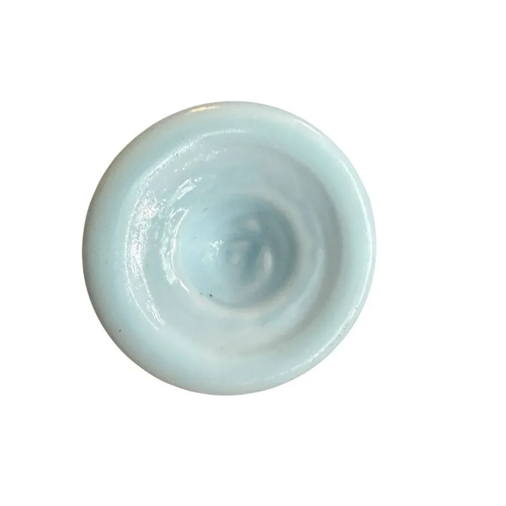 Vintage Degenhart Art Glass Priscilla Doll Light Blue Marked‎ D